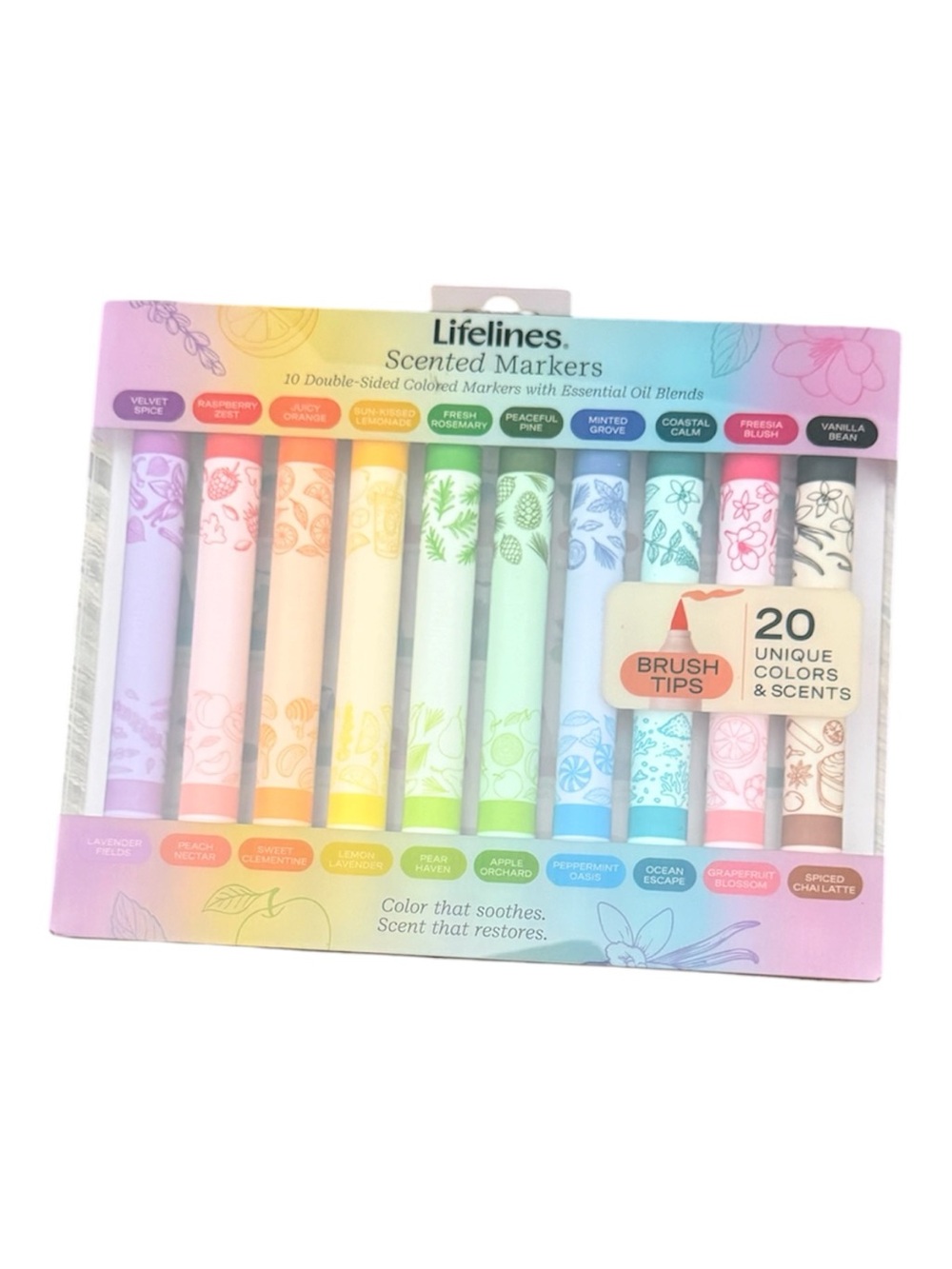 Scented Marker Set — Pastel Assorted Colors